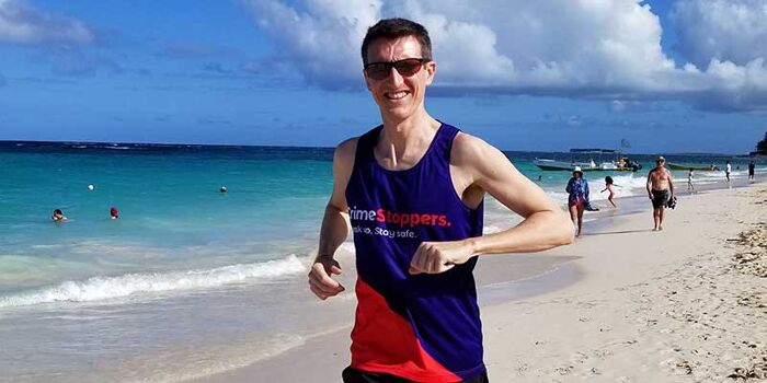 "I'm proud to be able to raise money to help Crimestoppers"