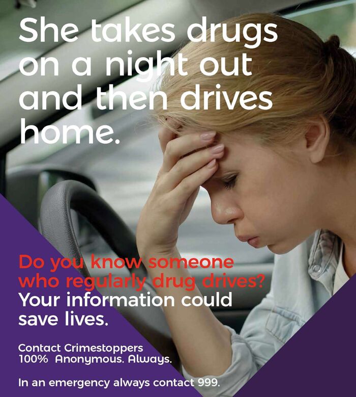 Public urged to speak up anonymously on drug driving