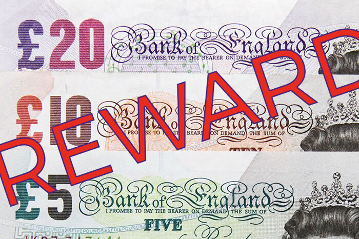 Reward of up to £1,000