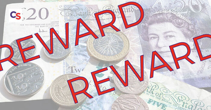 Reward of up to £5,000 is offered for information