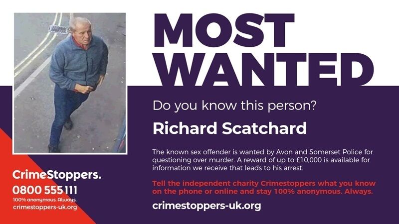 Most Wanted: £10,000 reward for sex offender wanted over Somerset murder 
