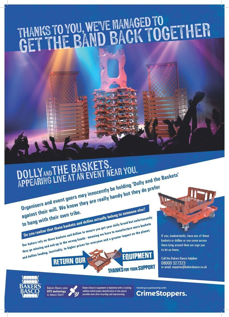 Bakers Basco calls on festivals & outdoor events to keep equipment out of landfill