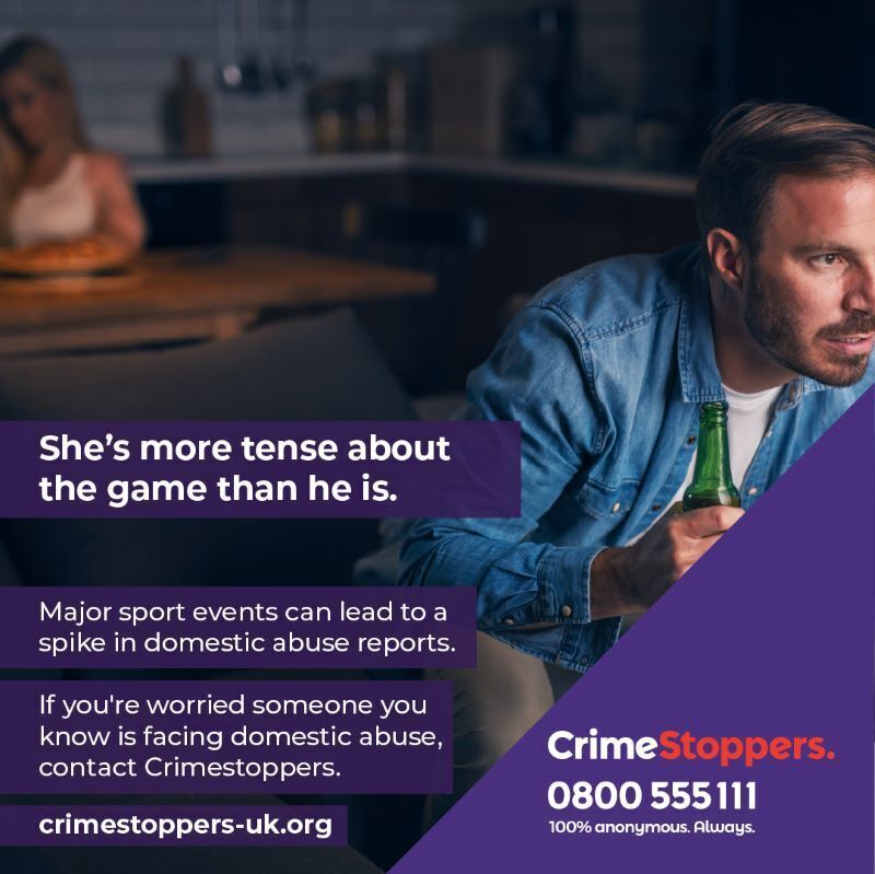 Euros domestic abuse and drink & drug driving warning