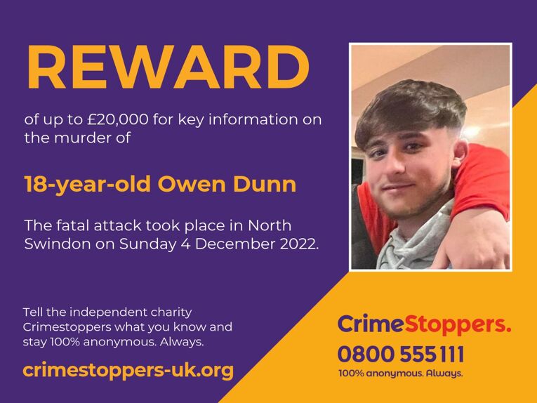 Wiltshire: Reward to find those behind fatal stabbing of teenager Owen Dunn 