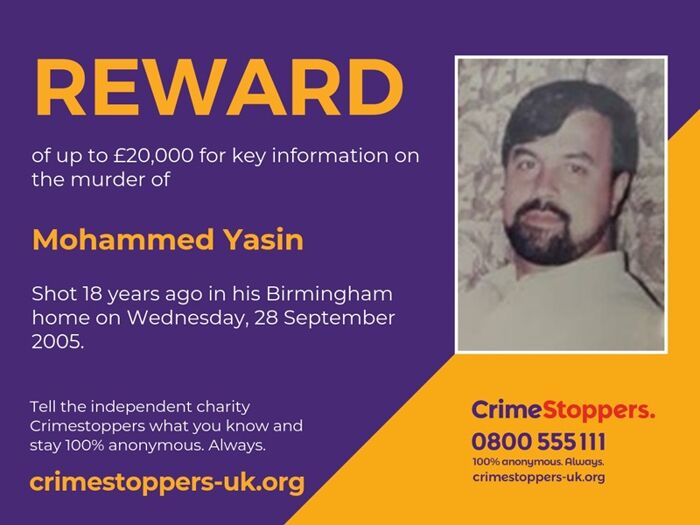 Reward to trace killer of Birmingham man murdered at home 