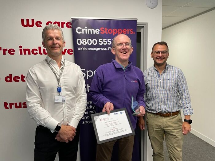 Crimestoppers employee receives NPCC Lifetime Achievement Award