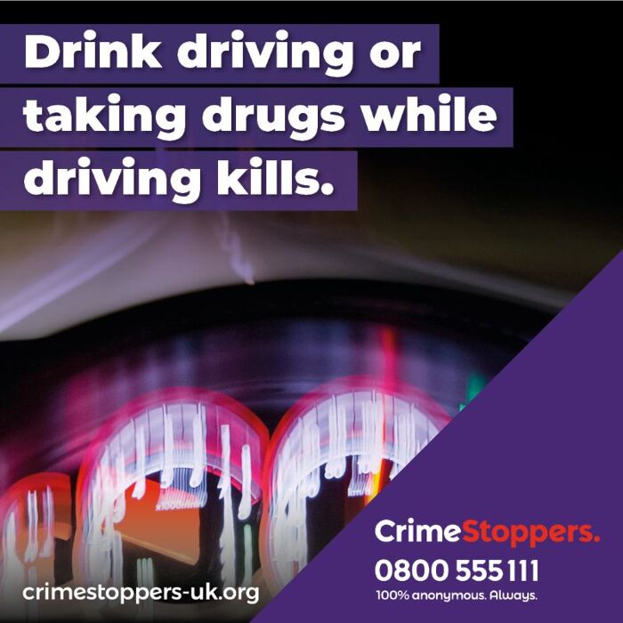 We ask for help to stop drink & drug driving to save lives