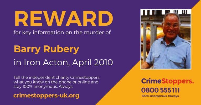 South Gloucester: 'Who Killed Barry Rubery?' BBC1 documentary coincides with Crimestoppers offering £20,000 reward