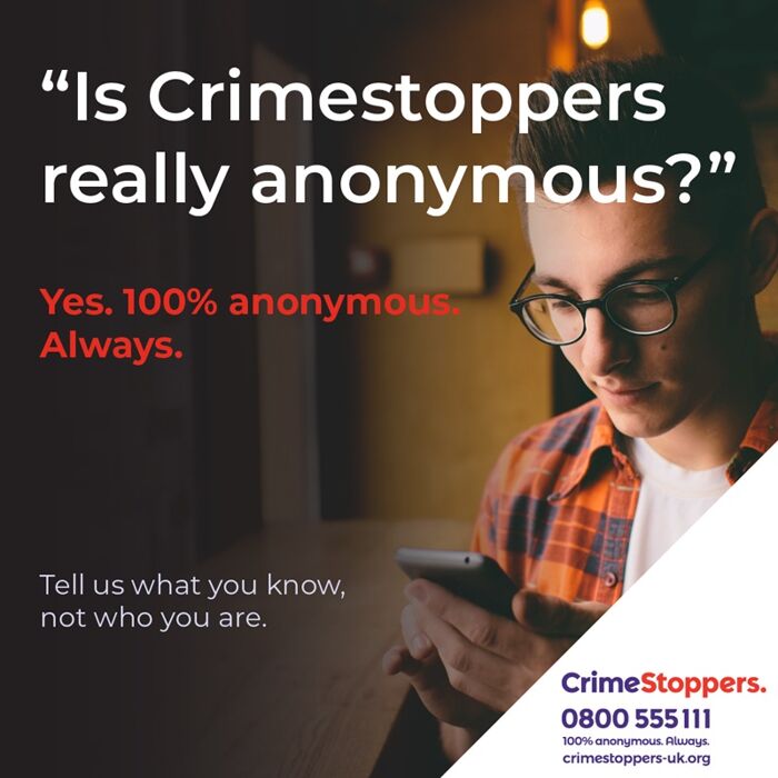 Communities encouraged to keep Dorset safe by giving crime information anonymously