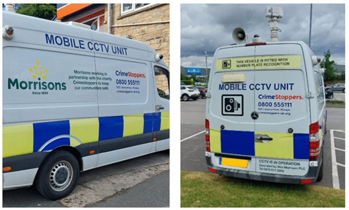 Morrisons CCTV vans lead to increase in Crimestoppers reports