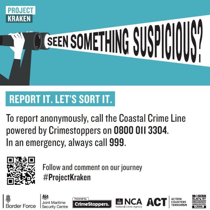 Coastal crime has no boundaries – speak to us if you know something isn’t right