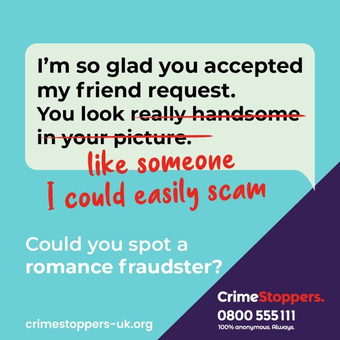 Crimestoppers Yorkshire romance fraud campaign advert wins national award