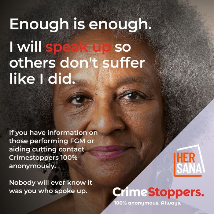 We urge communities to bravely speak up about those responsible for FGM 