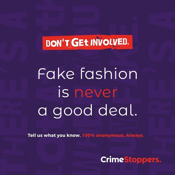 We warn ‘fake fashion’ is never a good deal as fraudsters target unaware bargain hunters