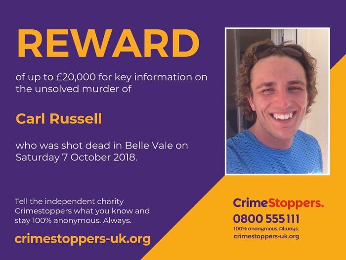 Merseyside: £20,000 offered to solve murder of Carl Russell, five years since he was shot to death