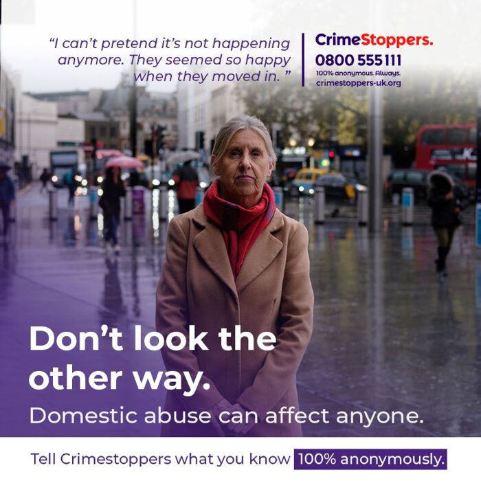 London campaign urges friends and neighbours of potential domestic abuse victims to not stay silent 