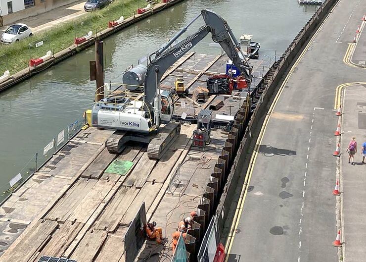 Lincoln flood defences, UK