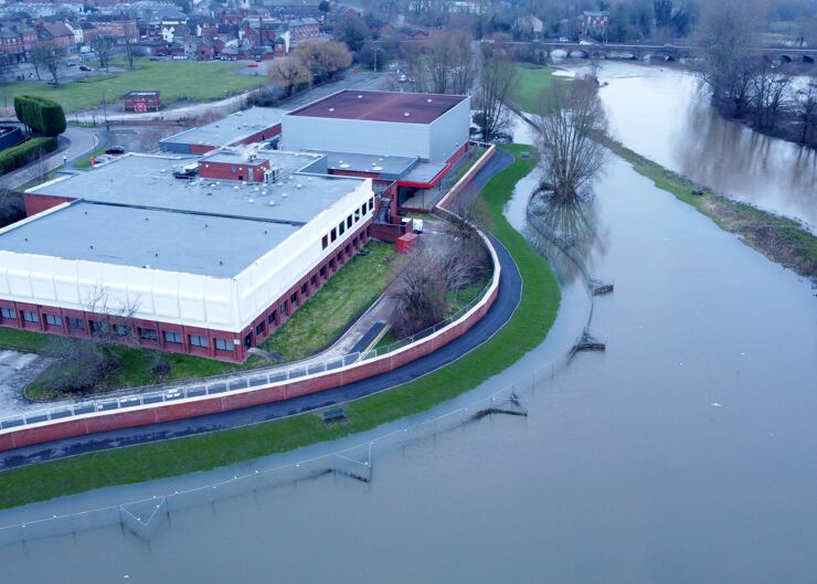 Burton on Trent flood risk management scheme, UK