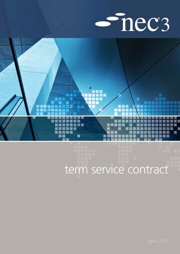 The Term Service Contract is intended to be used for the appointment of a supplier for a period of time to manage and provide a service.