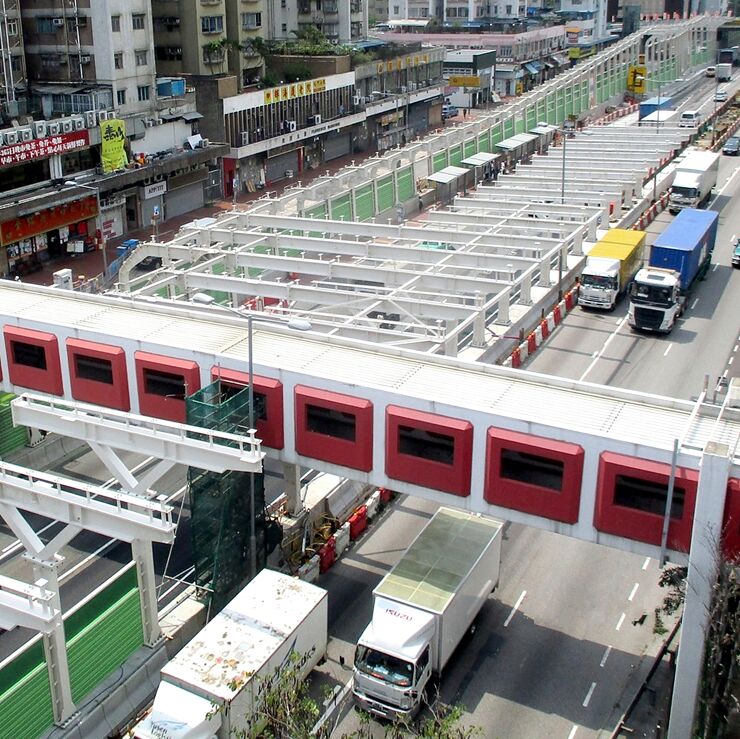 Retrofitting noise barriers on Tuen Mun Road, Hong Kong