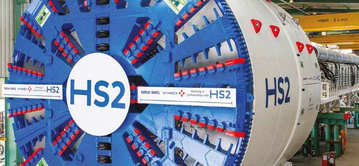 First of 10 NEC-procured tunnel boring machines starts work on HS2 in the UK 