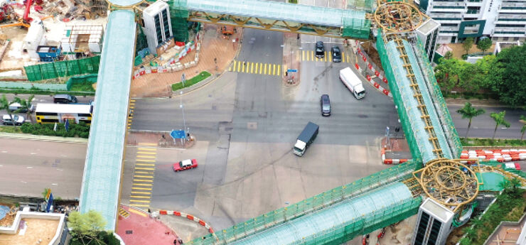 CEDD contractor for Sham Shui Po footbridge praised