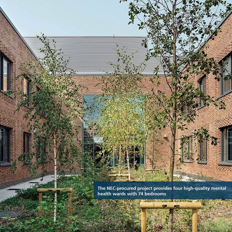 NHS Trust uses NEC for a new mental health inpatient building in London, UK