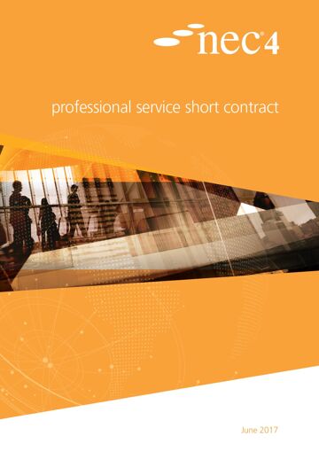 The NEC4 Professional Service Short Contract (PSSC) is intended for use in the appointment of a supplier to provide professional services on smaller scale projects where sophisticated management techniques are not required.