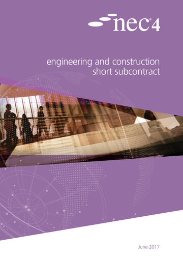 The NEC4: Engineering and Construction Short Subcontract (ECSS) is for appointing works subcontractors where the main works contractor has been engaged under an NEC4 Engineering and Construction Contract (ECC) or an NEC4 Engineering and Construction Short Contract (ECSC).